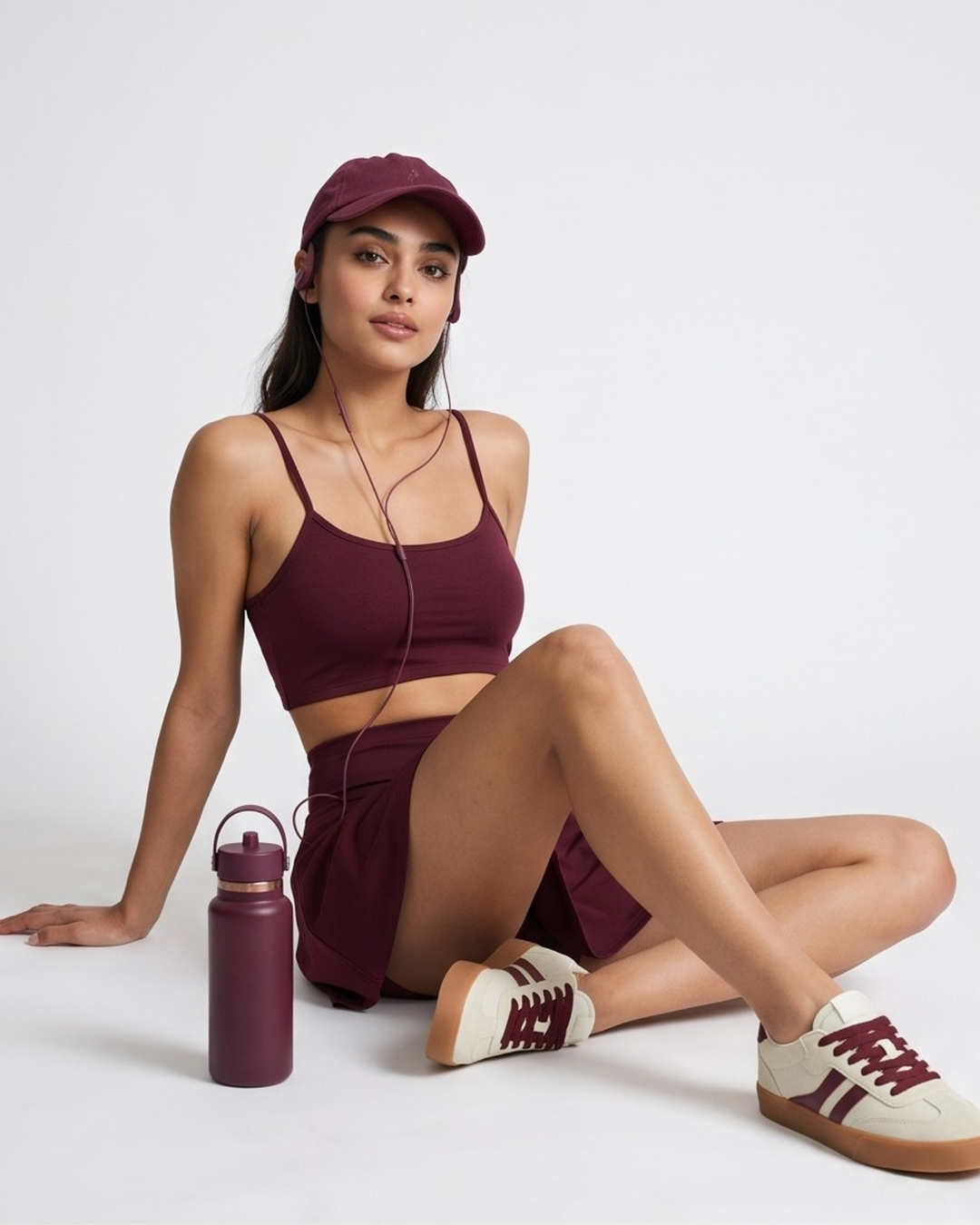 Seamless Full-Coverage Sports Bra | Cotton, Polyester, Elastane | Non-Wired | Non-Padded | Slip-On - 1458