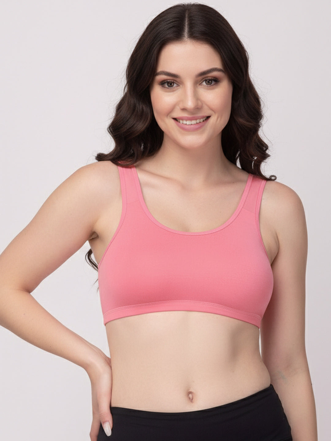 X31006 Floret Full Coverage Sports Bra I Lyocell Fabric I Removable Padding