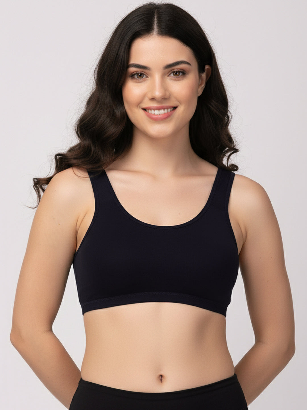 X31006 Floret Full Coverage Sports Bra I Lyocell Fabric I Removable Padding