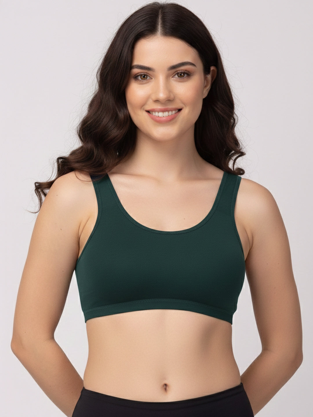 X31006 Floret Full Coverage Sports Bra I Lyocell Fabric I Removable Padding