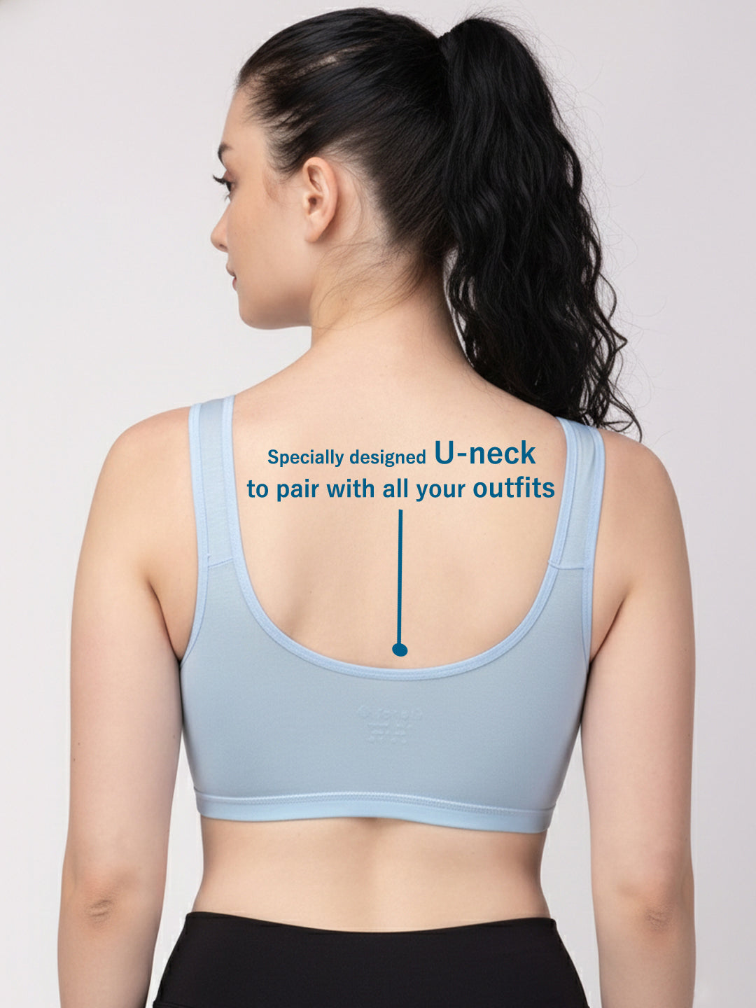 X31006 Floret Full Coverage Sports Bra I Lyocell Fabric I Removable Padding
