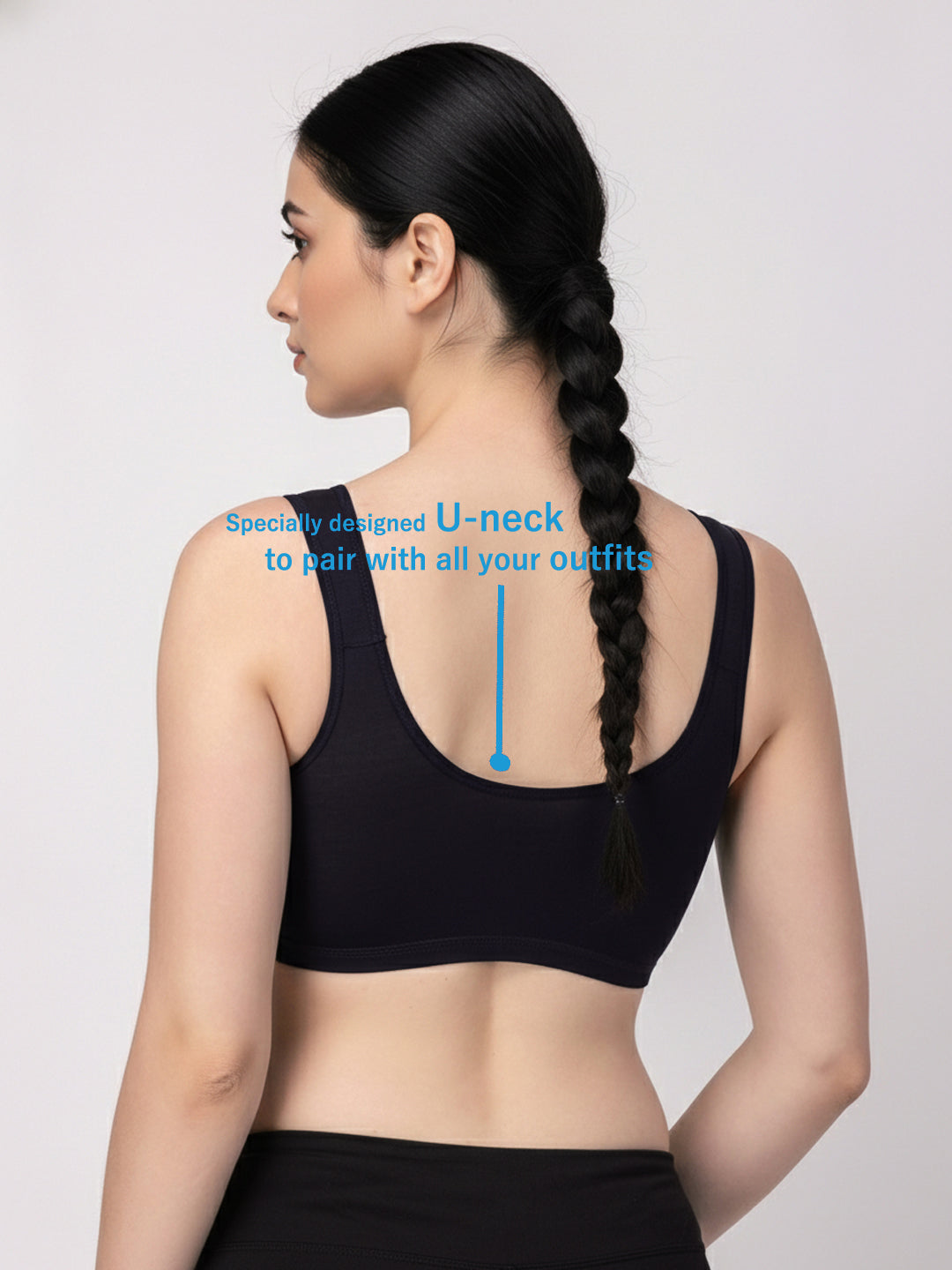 X31006 Floret Full Coverage Sports Bra I Lyocell Fabric I Removable Padding