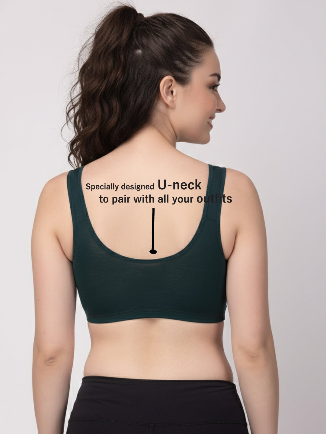 X31006 Floret Full Coverage Sports Bra I Lyocell Fabric I Removable Padding