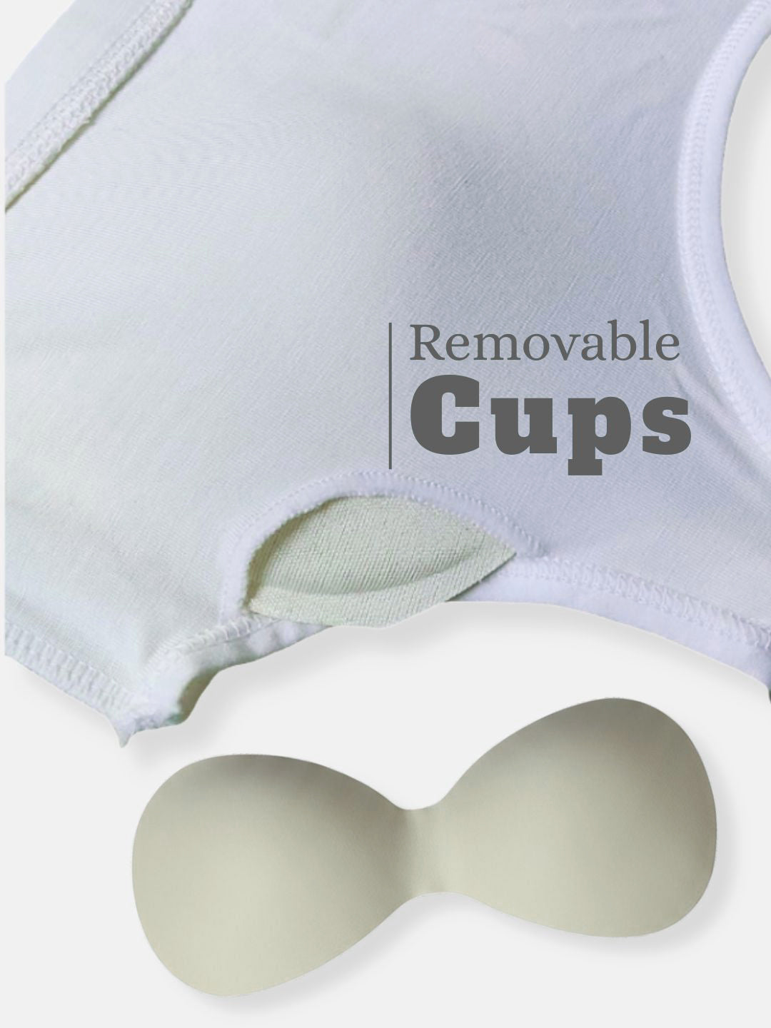 X31006 Floret Full Coverage Sports Bra I Lyocell Fabric I Removable Padding