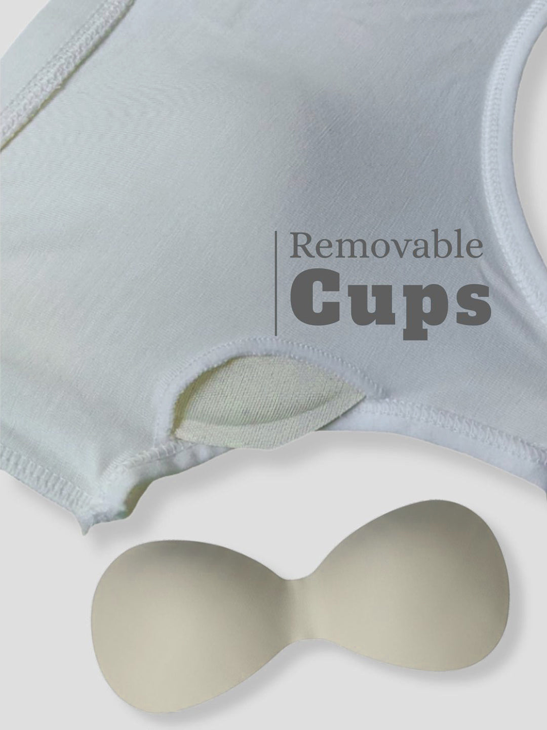 X31006 Floret Full Coverage Sports Bra I Lyocell Fabric I Removable Padding