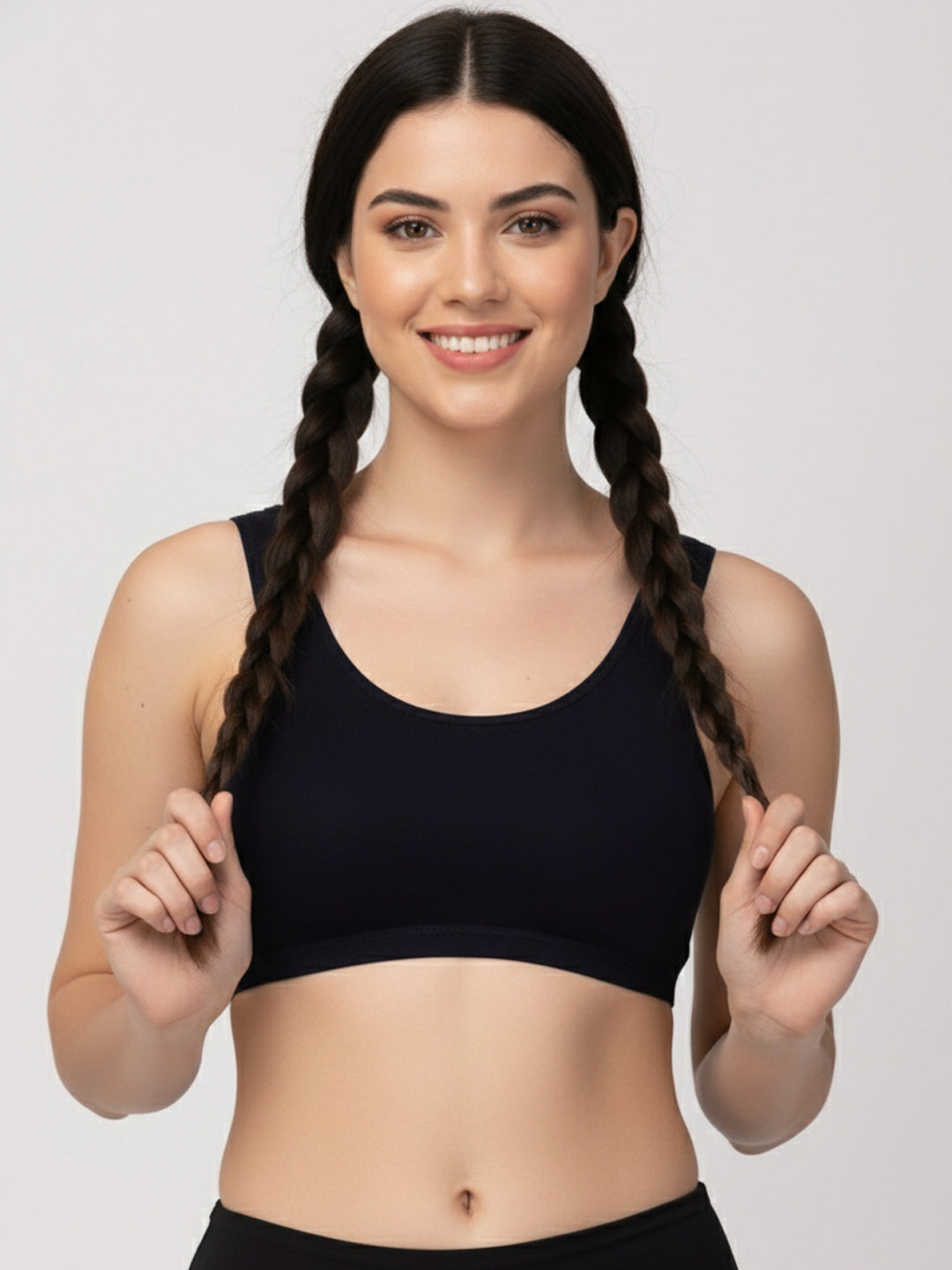X31006 Floret Full Coverage Sports Bra I Lyocell Fabric I Removable Padding