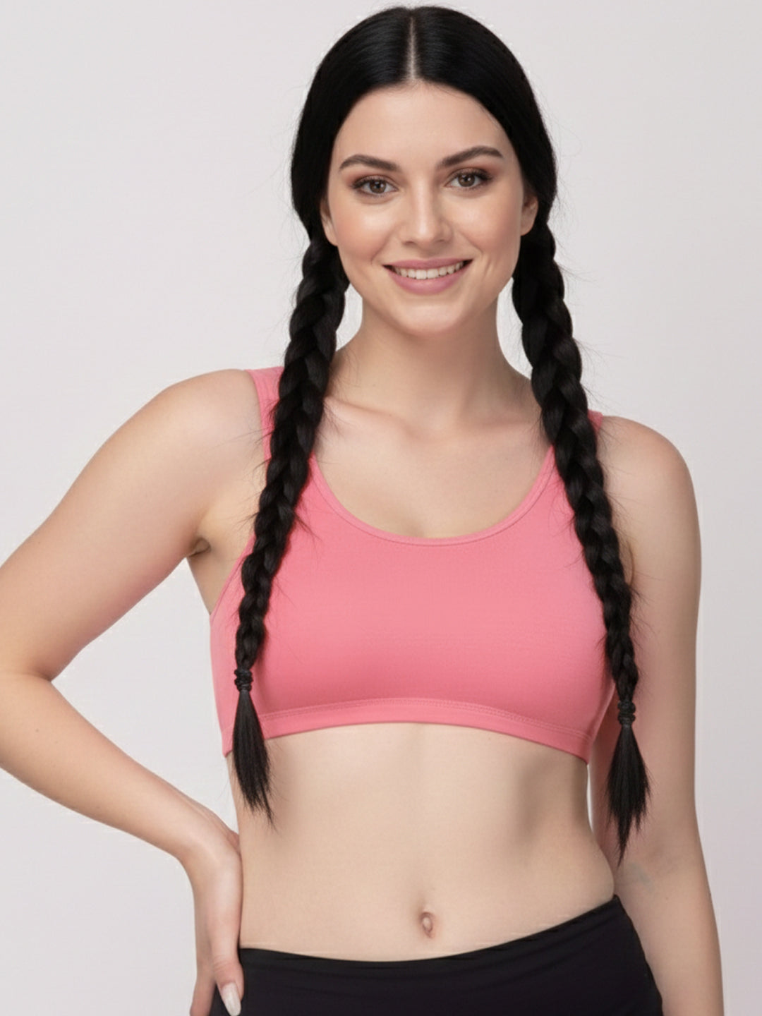 X31006 Floret Full Coverage Sports Bra I Lyocell Fabric I Removable Padding