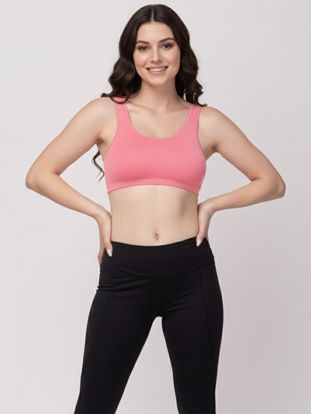 X31006 Floret Full Coverage Sports Bra I Lyocell Fabric I Removable Padding