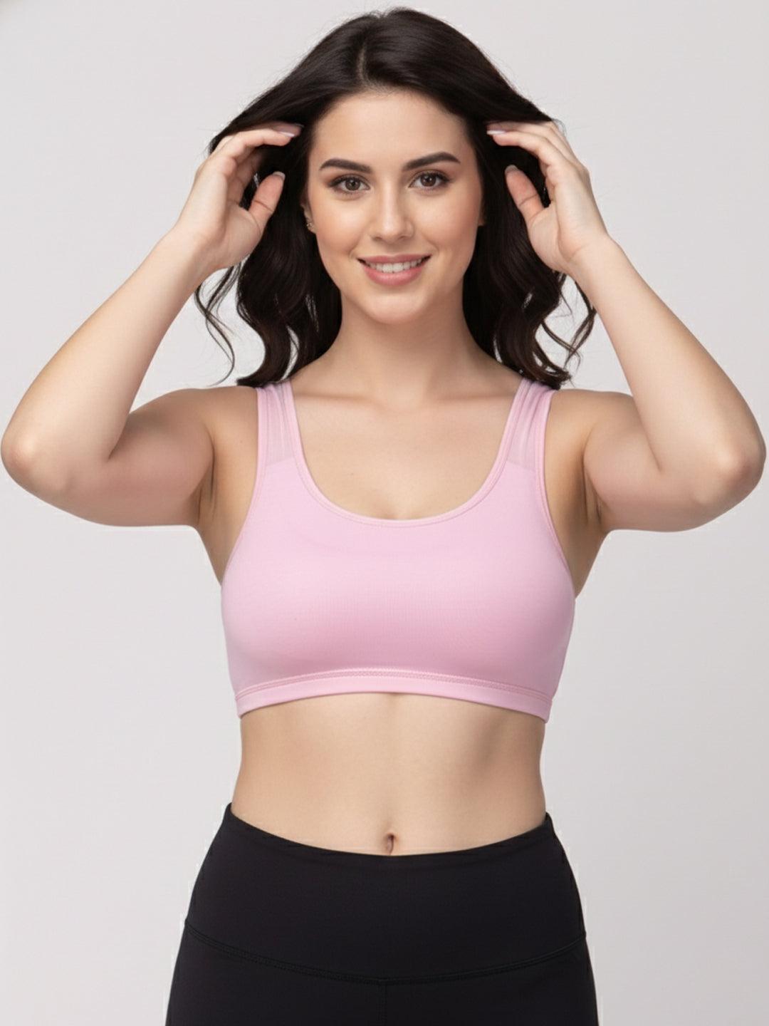 X31006 Floret Full Coverage Sports Bra I Lyocell Fabric I Removable Padding