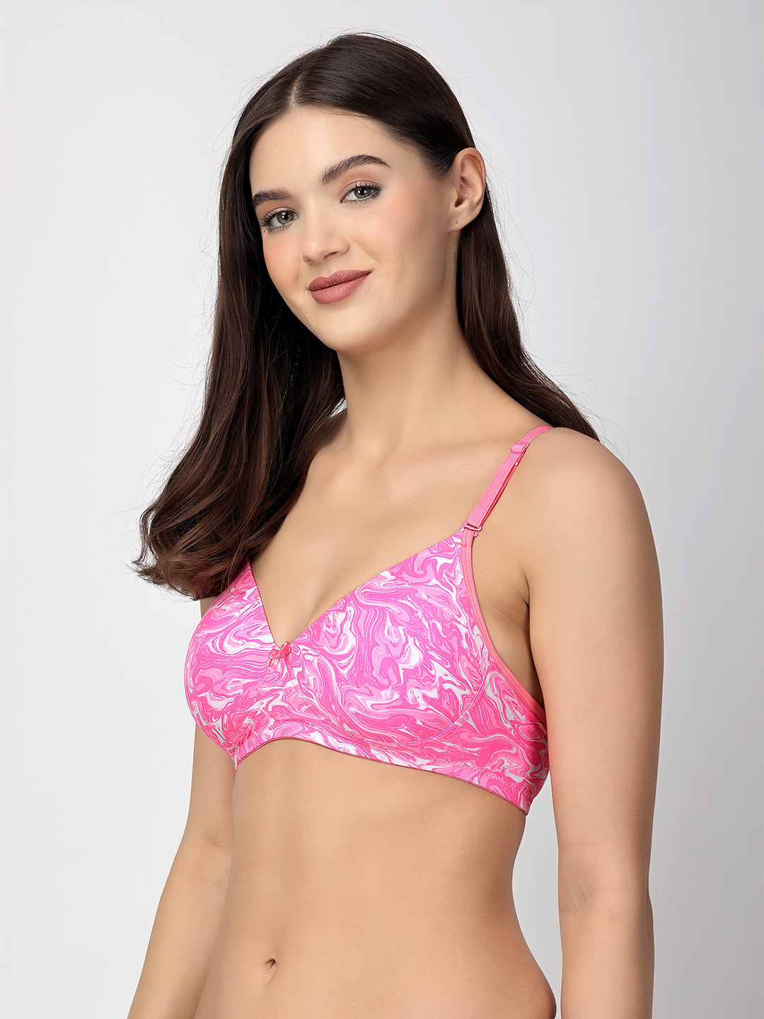 Dove Floret T-Shirt Bra | Multiway | Lightly Padded | Non-Wired | Medium Coverage