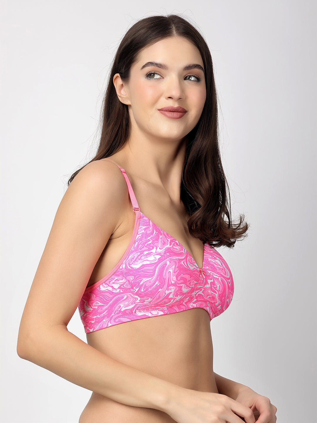 Dove Floret T-Shirt Bra | Multiway | Lightly Padded | Non-Wired | Medium Coverage