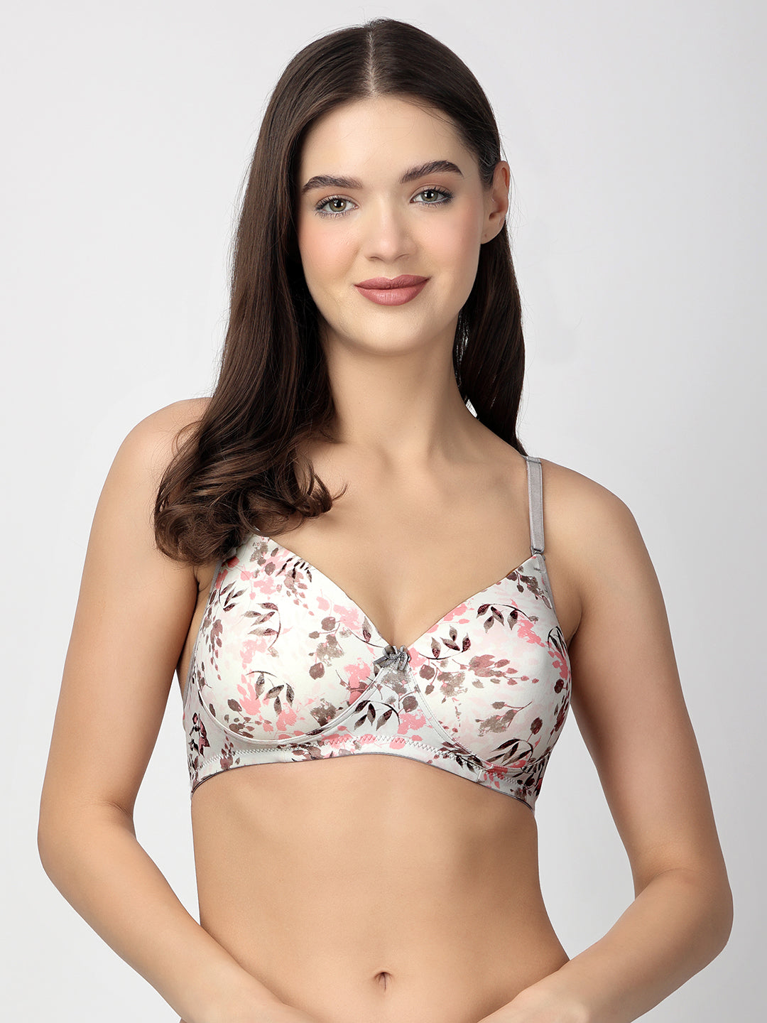 Dove Floret T-Shirt Bra | Multiway | Lightly Padded | Non-Wired | Medium Coverage