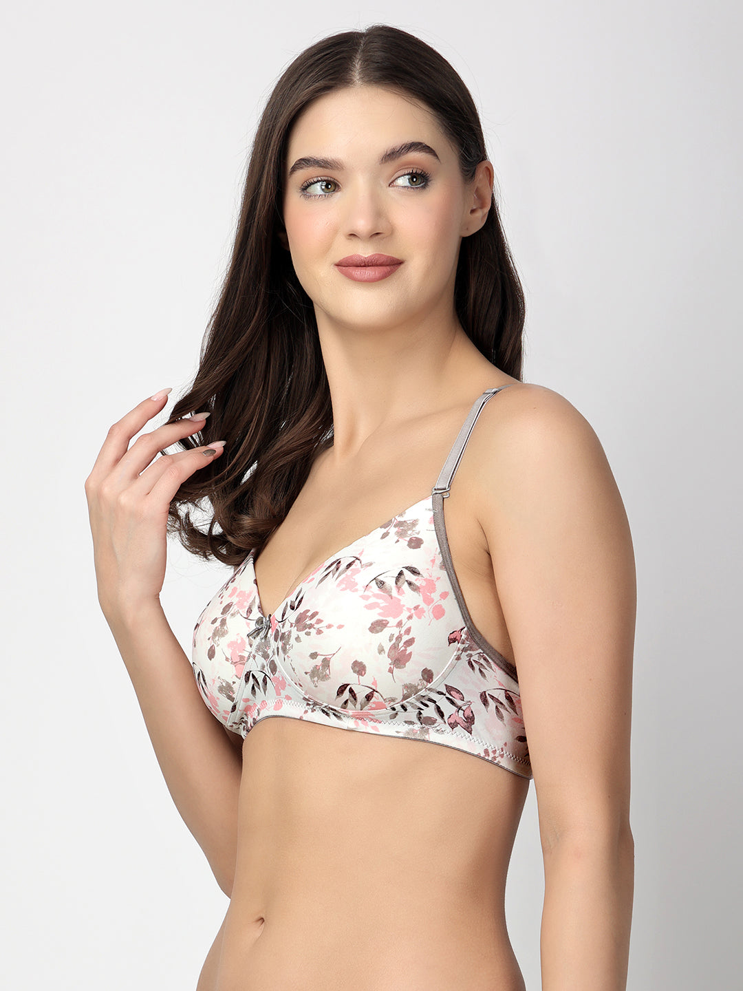 Dove Floret T-Shirt Bra | Multiway | Lightly Padded | Non-Wired | Medium Coverage