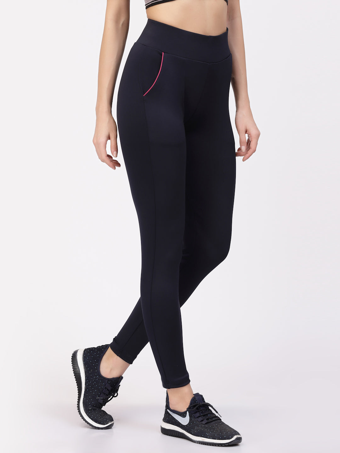 Floret Slim Fit Cycling Shorts | Ankle Length | Mid-Rise | Rapid-Dry P-20073