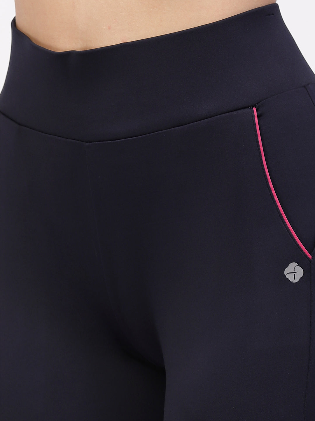 Floret Slim Fit Cycling Shorts | Ankle Length | Mid-Rise | Rapid-Dry P-20073