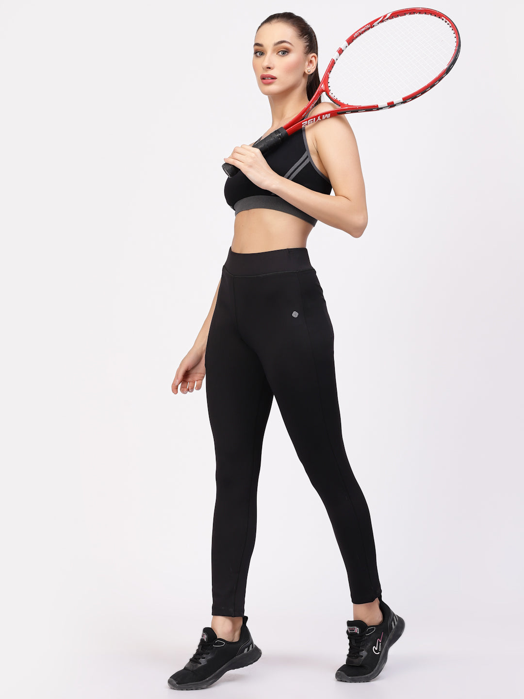 Floret Slim Fit Track Pants| Ankle Length | Mid-Rise | Rapid-Dry P-20071