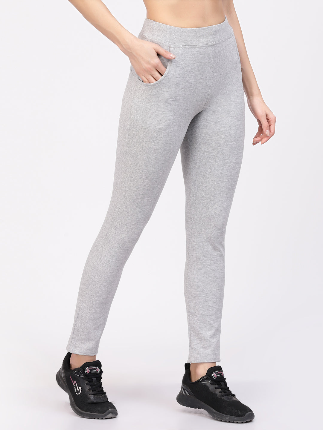 Floret Slim Fit Track Pants | Cotton/Elastane | Ankle Length | Mid-Rise | Rapid-Dry P-20023