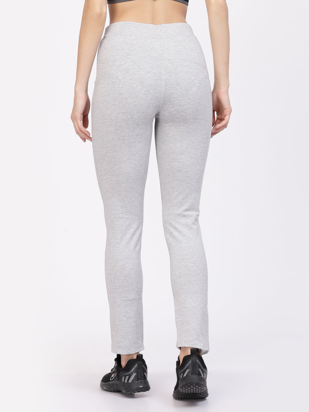 Floret Slim Fit Track Pants | Cotton/Elastane | Ankle Length | Mid-Rise | Rapid-Dry P-20023