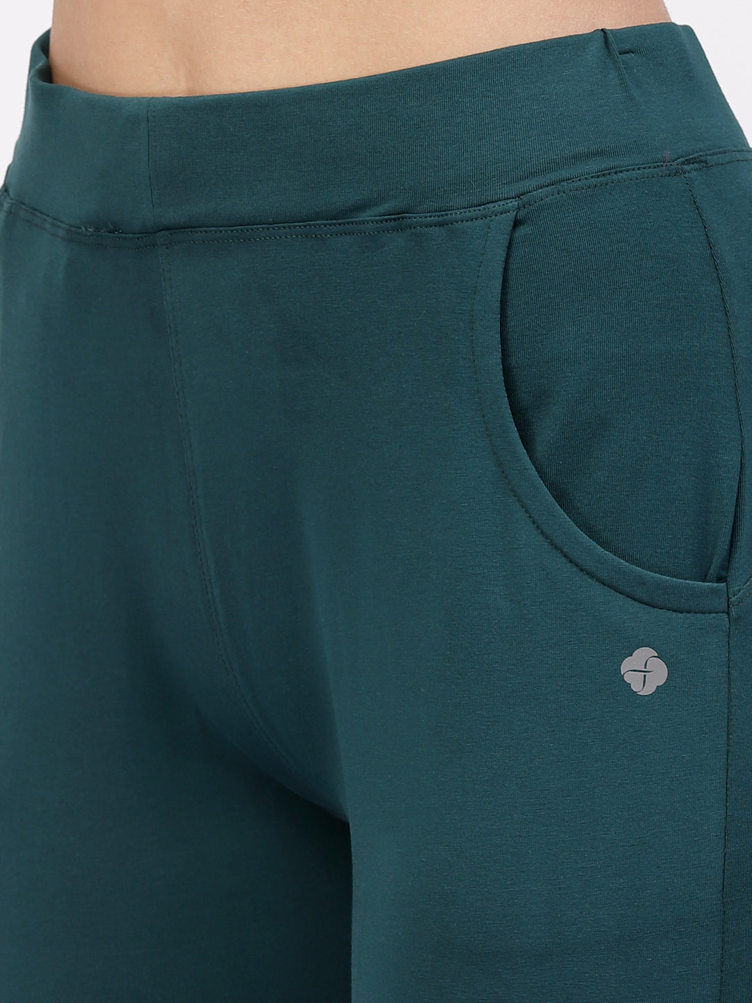 Floret Slim Fit Track Pants | Cotton/Elastane | Ankle Length | Mid-Rise | Rapid-Dry P-20023