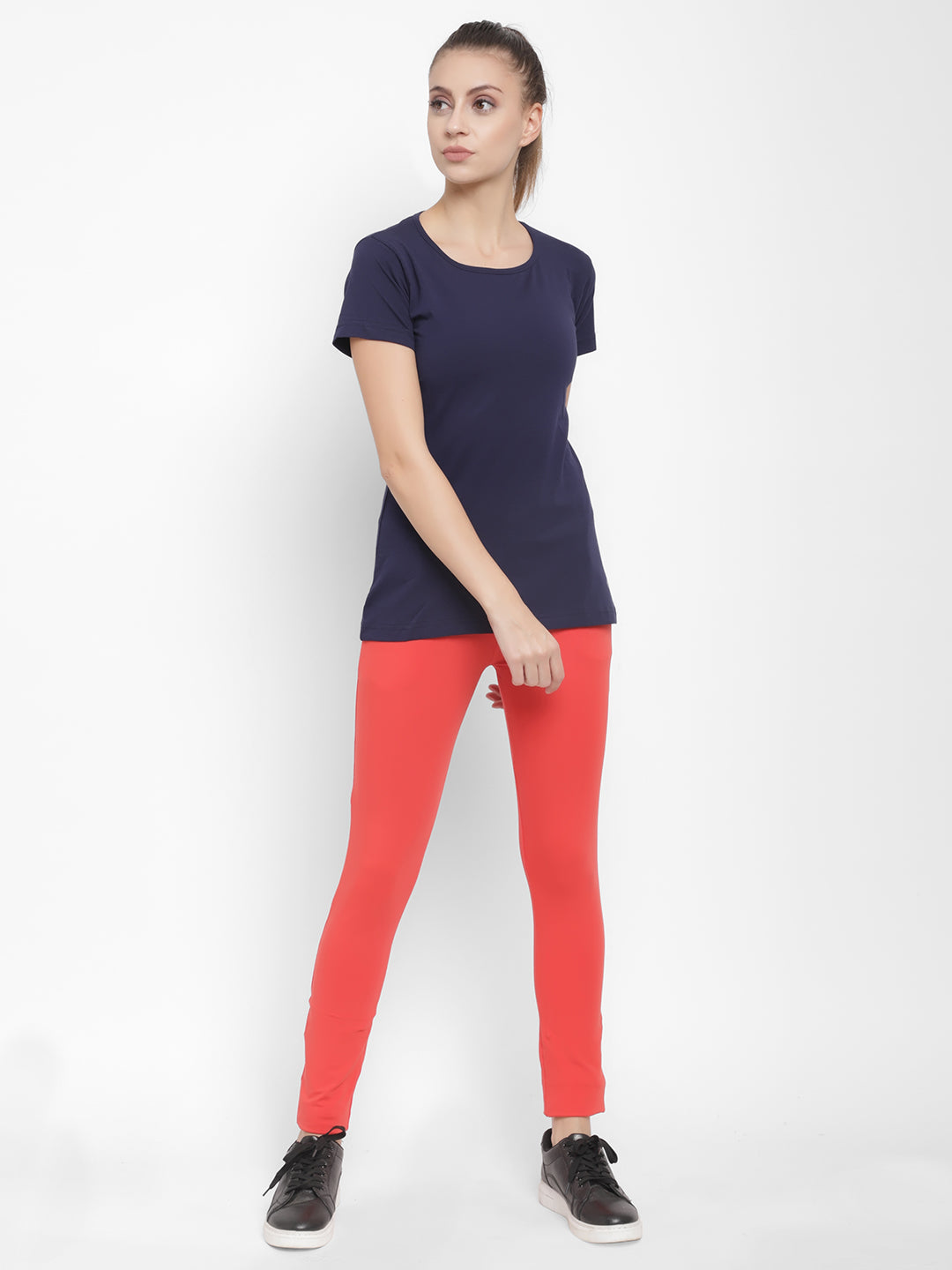 Floret Slim Fit Track Pants | Cotton/Elastane | Ankle Length | Mid-Rise | Rapid-Dry P-20023