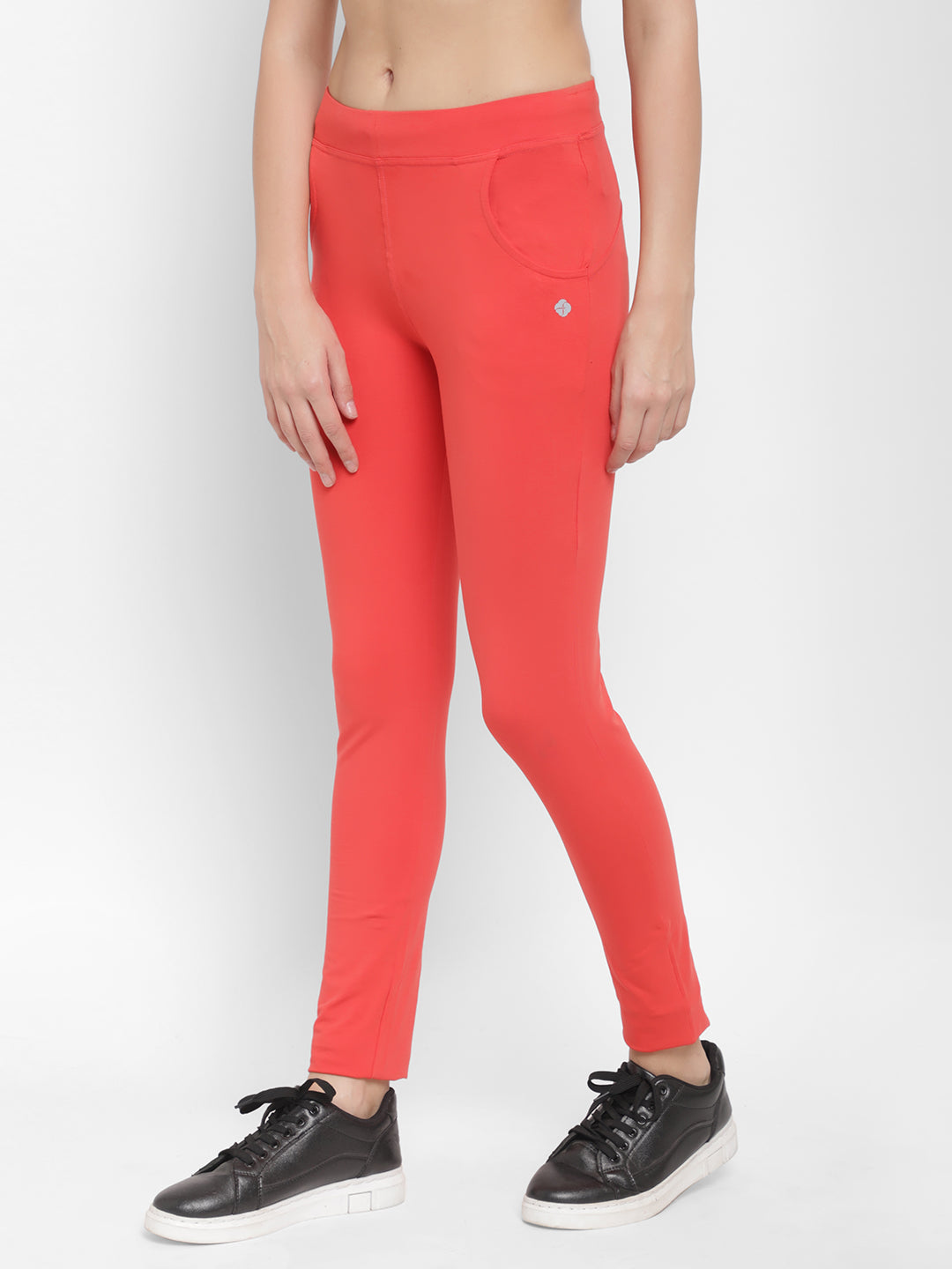 Floret Slim Fit Track Pants | Cotton/Elastane | Ankle Length | Mid-Rise | Rapid-Dry P-20023