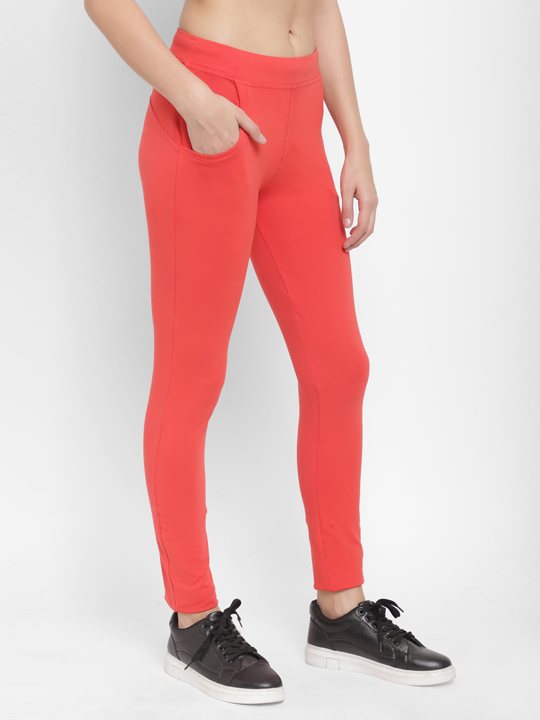 Floret Slim Fit Track Pants | Cotton/Elastane | Ankle Length | Mid-Rise | Rapid-Dry P-20023