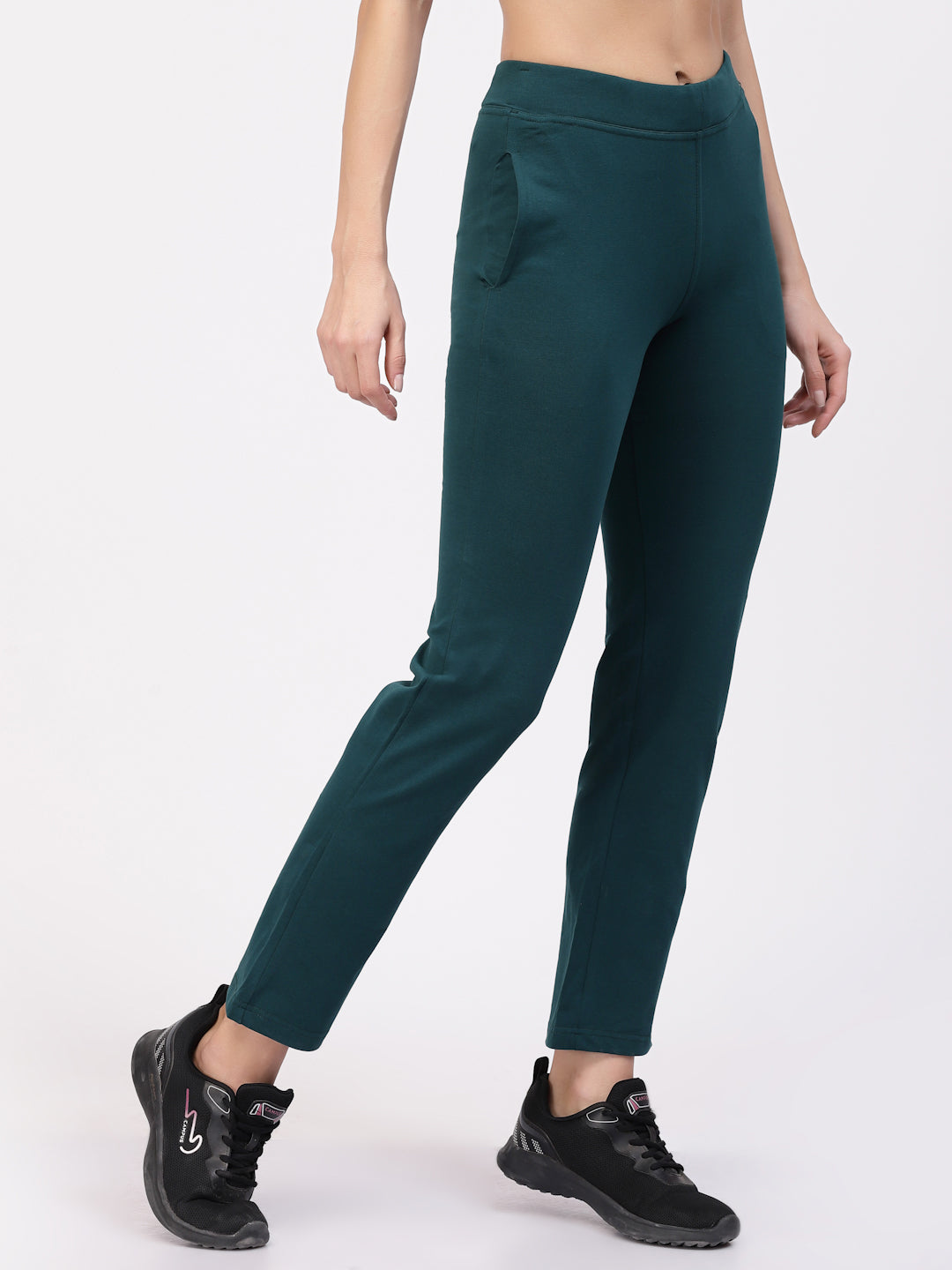 Floret Track Pants | Ankle Length | Mid-Rise | Rapid-Dry | Straight P-20002