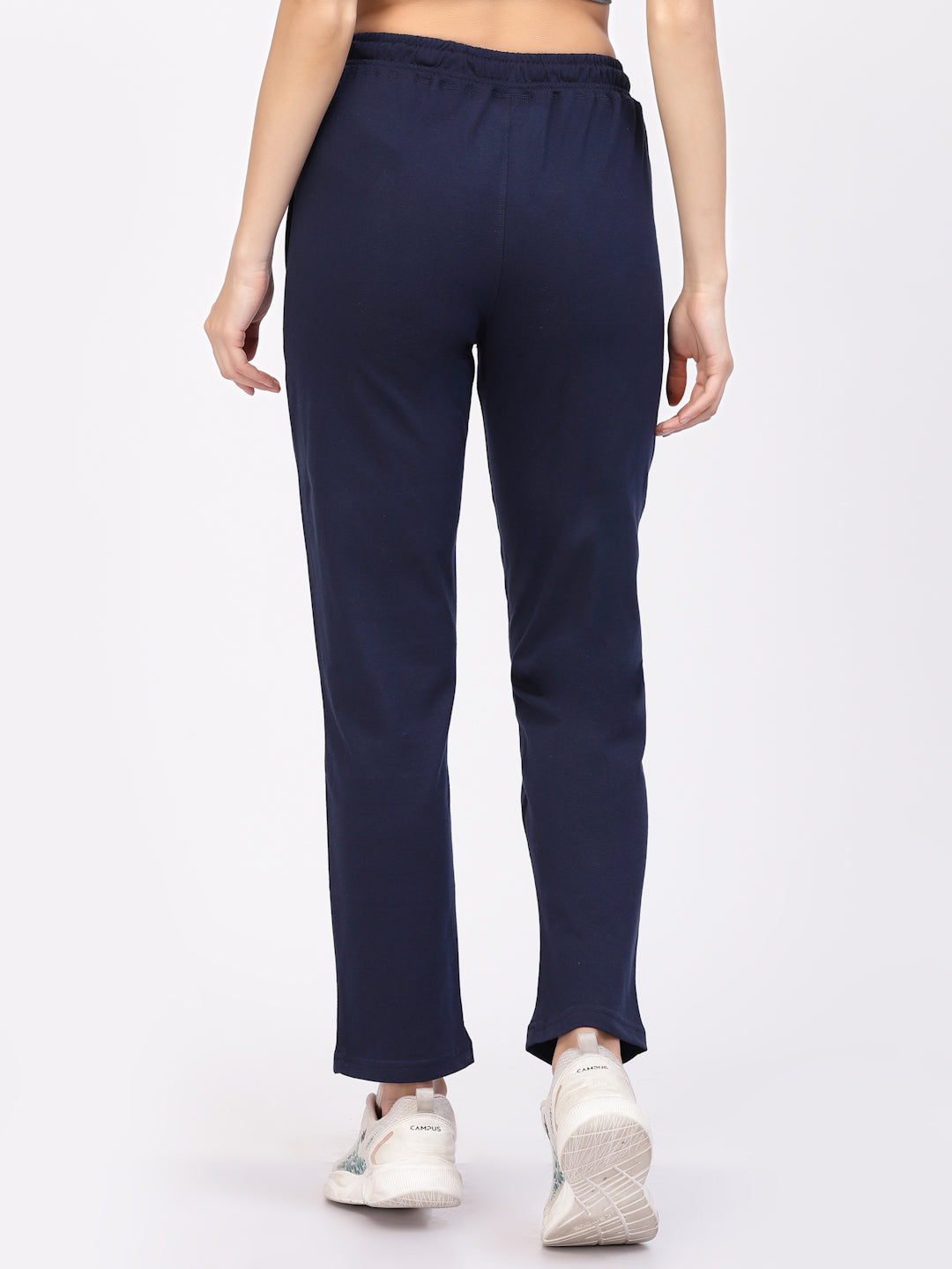 Floret Track Pants | Cotton | Ankle Length | Mid-Rise | Straight P-20004