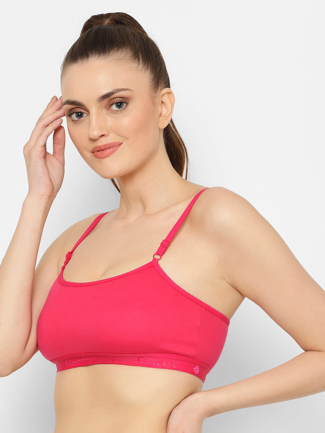 Seamless Full-Coverage Sports Bra | Cotton | Non-Wired | Non-Padded | Slip-On - 1492