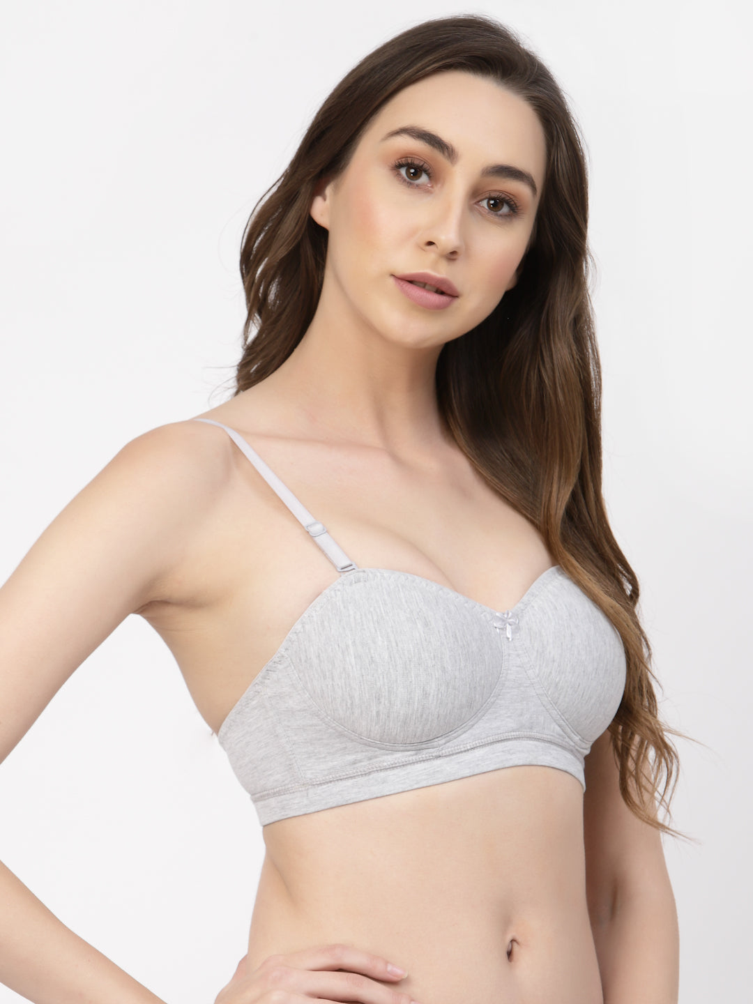 Women's Balconette Demi-Cup Bra | Padded | Non-Wired | Medium Coverage | T3100