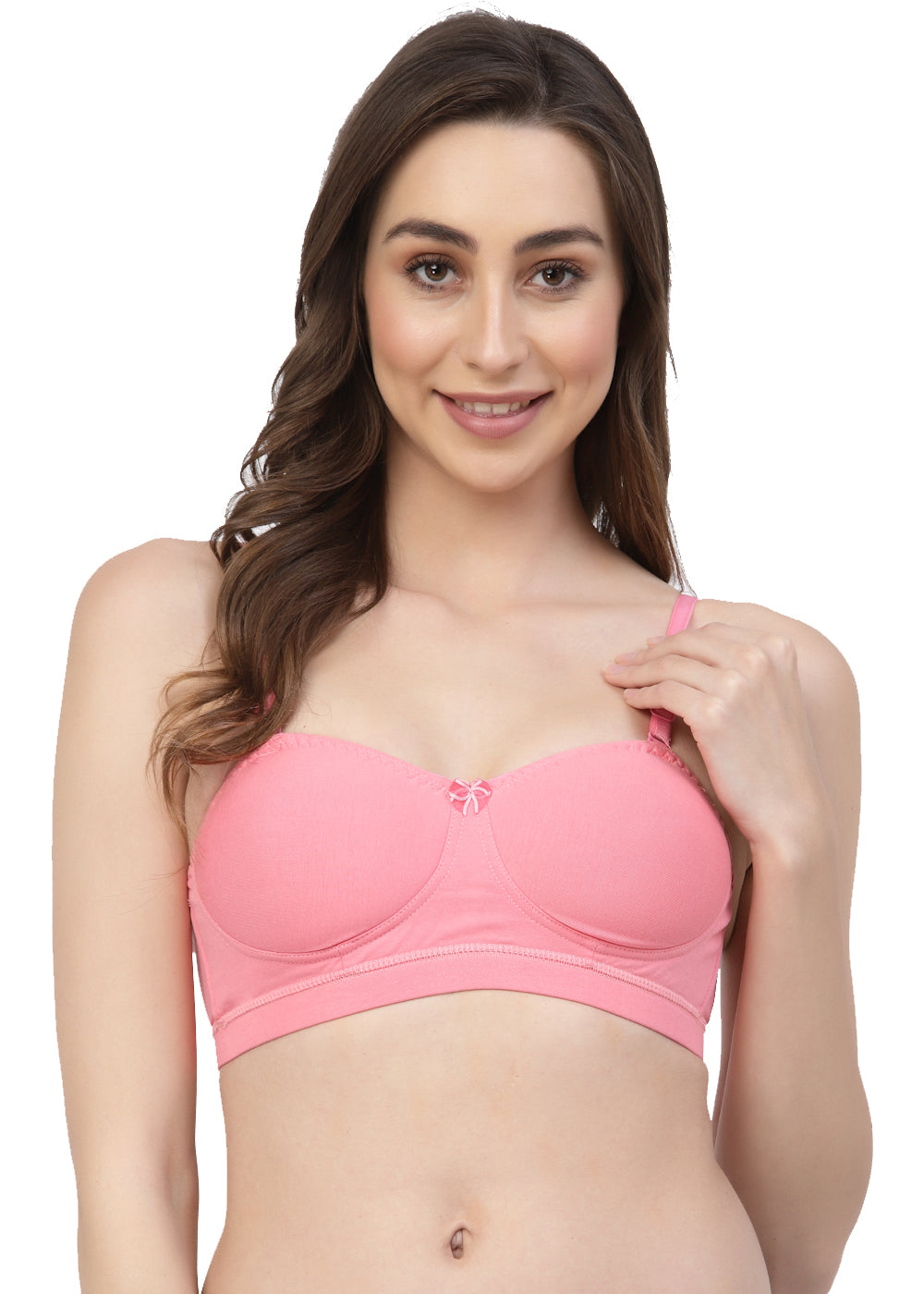 Women's Balconette Demi-Cup Bra | Padded | Non-Wired | Medium Coverage | T3100