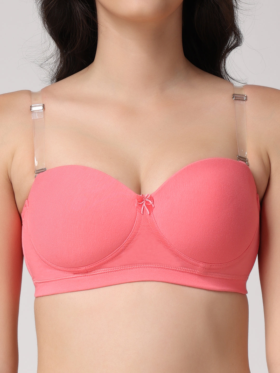 Women's Balconette Demi-Cup Bra | Padded | Non-Wired | Medium Coverage | T3100