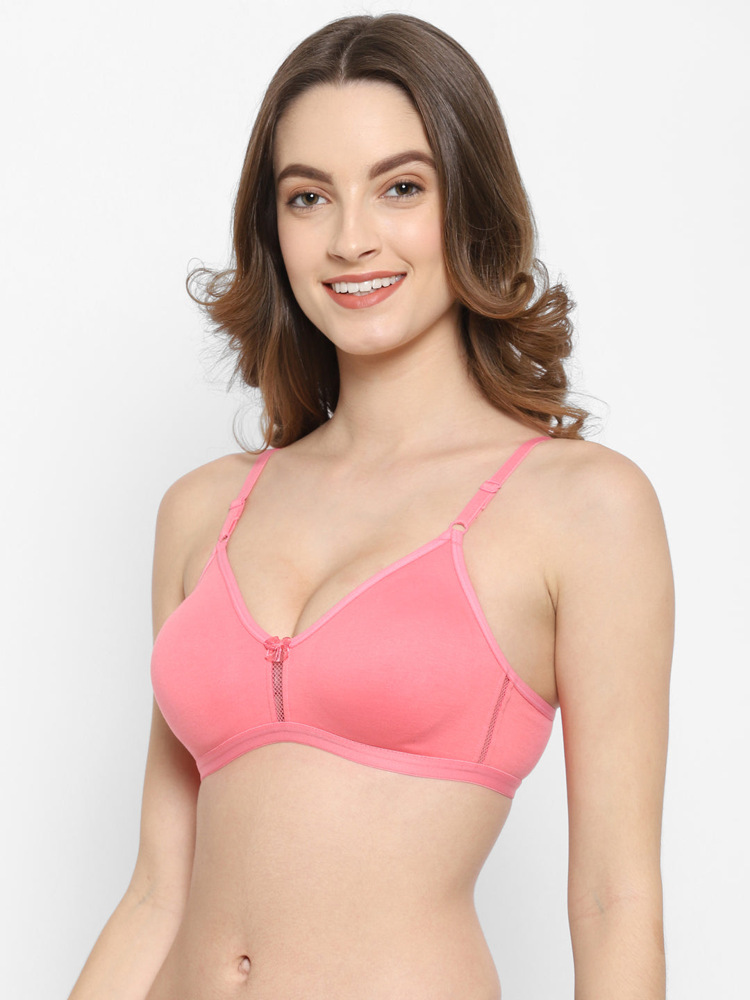KATRINA Red T-Shirt Bra | Medium Coverage | Non-Wired | Non-Padded Bra