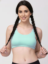 X31006 Floret Full Coverage Sports Bra I Lyocell Fabric I Removable Padding