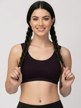 X31006 Floret Full Coverage Sports Bra I Lyocell Fabric I Removable Padding