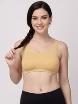 X31006 Floret Full Coverage Sports Bra I Lyocell Fabric I Removable Padding