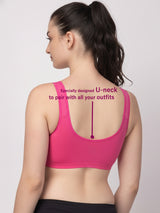 X31006 Floret Full Coverage Sports Bra I Lyocell Fabric I Removable Padding