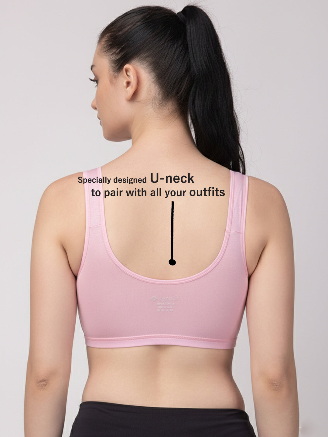 X31006 Floret Full Coverage Sports Bra I Lyocell Fabric I Removable Padding