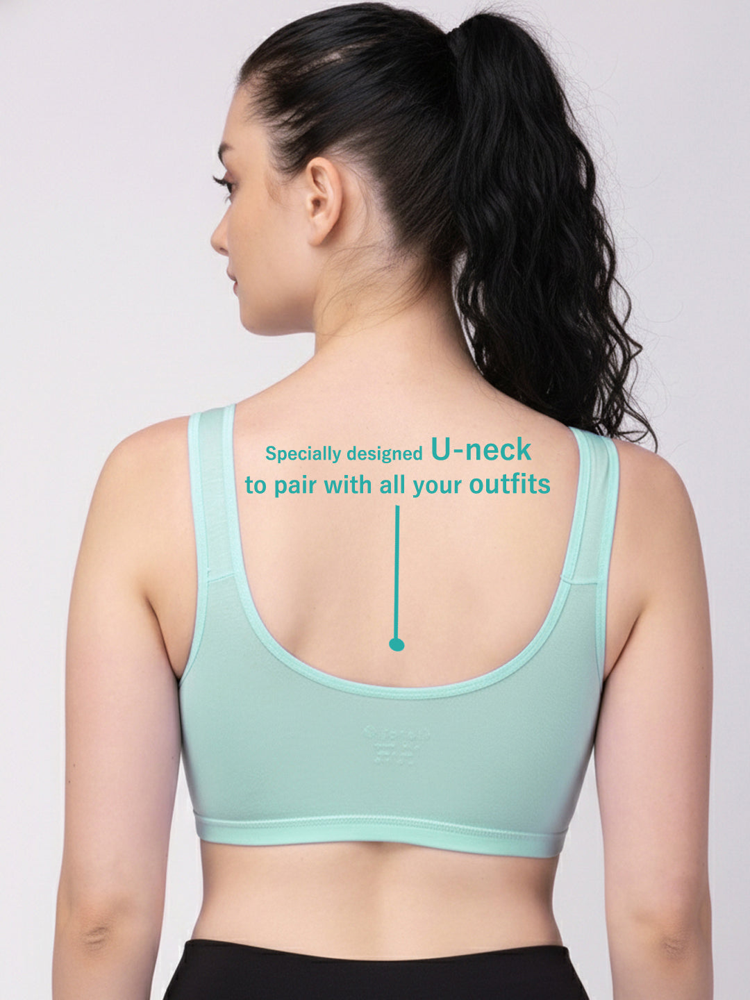 X31006 Floret Full Coverage Sports Bra I Lyocell Fabric I Removable Padding