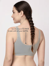 X31006 Floret Full Coverage Sports Bra I Lyocell Fabric I Removable Padding