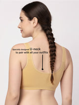 X31006 Floret Full Coverage Sports Bra I Lyocell Fabric I Removable Padding