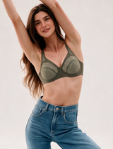 Women's Lace Bra | Non-Padded | Non-Wired | Full Coverage | T3060