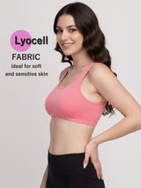 X31006 Floret Full Coverage Sports Bra I Lyocell Fabric I Removable Padding