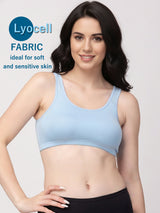 X31006 Floret Full Coverage Sports Bra I Lyocell Fabric I Removable Padding