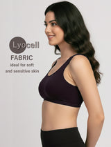 X31006 Floret Full Coverage Sports Bra I Lyocell Fabric I Removable Padding