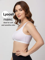X31006 Floret Full Coverage Sports Bra I Lyocell Fabric I Removable Padding