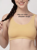X31006 Floret Full Coverage Sports Bra I Lyocell Fabric I Removable Padding