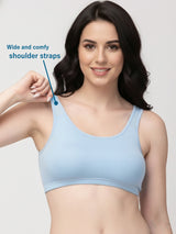 X31006 Floret Full Coverage Sports Bra I Lyocell Fabric I Removable Padding