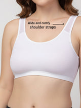 X31006 Floret Full Coverage Sports Bra I Lyocell Fabric I Removable Padding