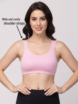 X31006 Floret Full Coverage Sports Bra I Lyocell Fabric I Removable Padding